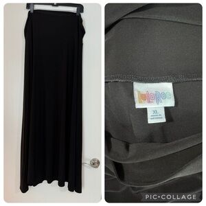 LuLaRoe Black A-Line Maxi Skirt